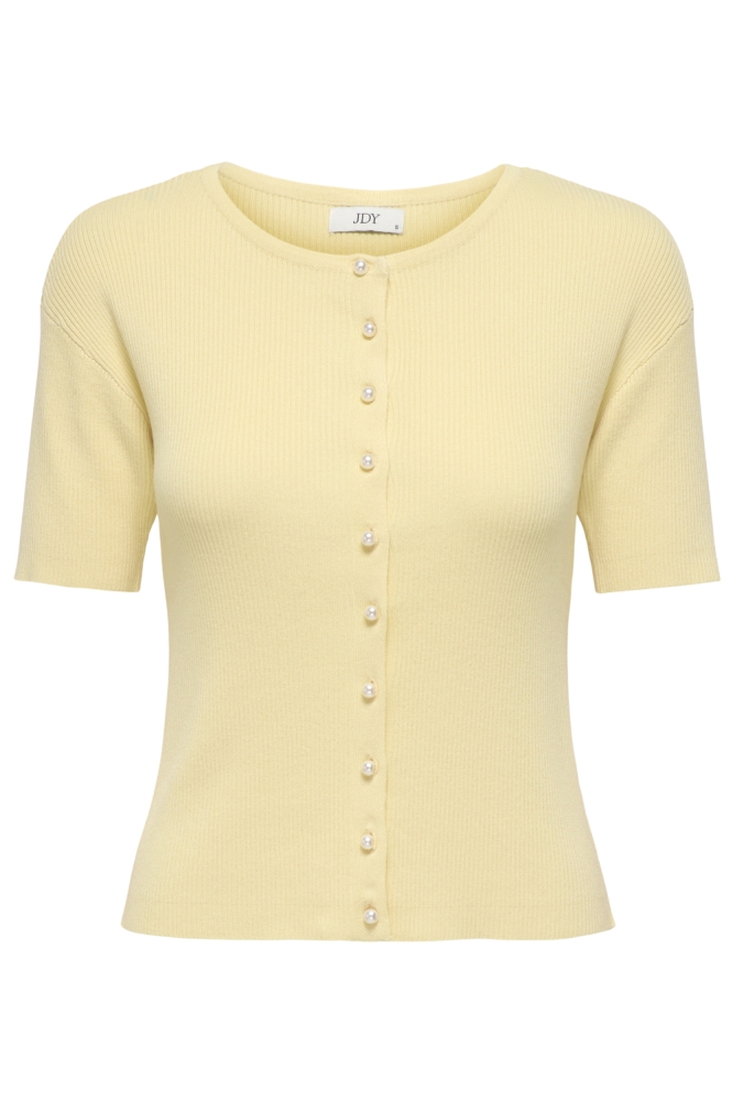 Jacqueline de Yong gele dames vest | Vooraanzicht