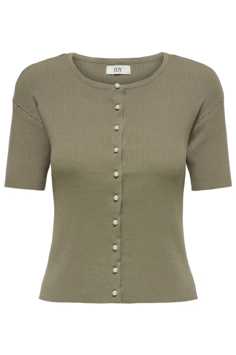 Jacqueline de Yong taupe dames vest | Vooraanzicht