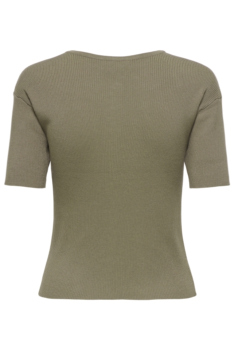 Jacqueline de Yong taupe dames vest | Achteraanzicht