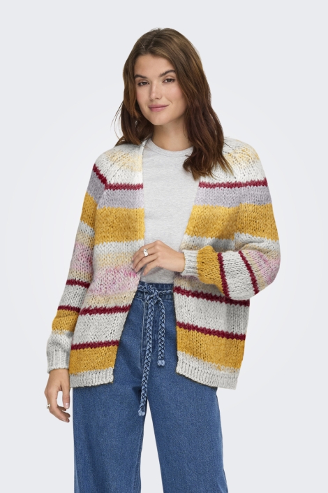 Only beige dames vest | Model vooraanzicht