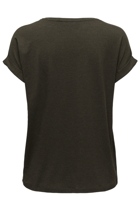 Only bruine dames t-shirt | Achteraanzicht
