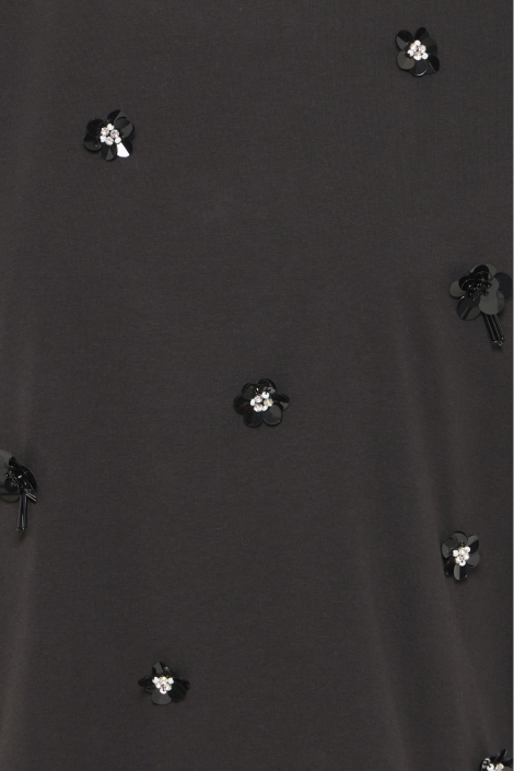 Ichi zwarte dames t-shirt | Close up