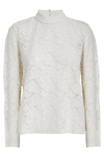 Peppercorn T-shirt LORNA LACE TOP PC8533 0202 WHITECAP GREY