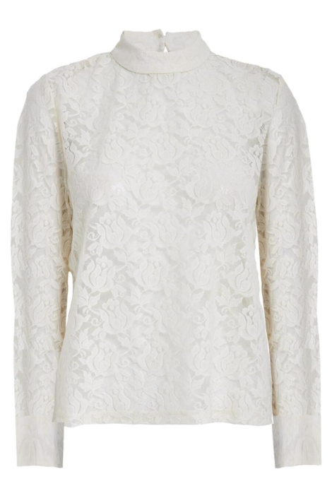 Peppercorn ecru dames t-shirt | Vooraanzicht