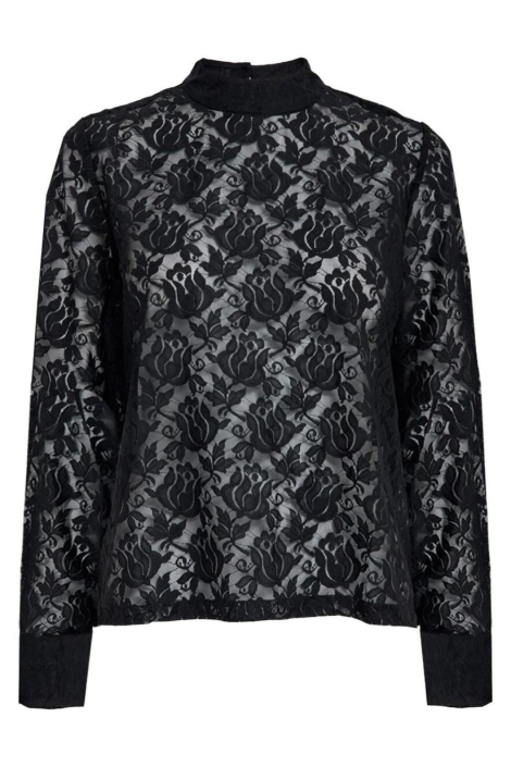 Peppercorn zwarte dames t-shirt | Vooraanzicht