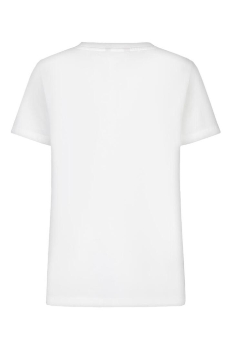 EsQualo witte dames t-shirt | Achteraanzicht