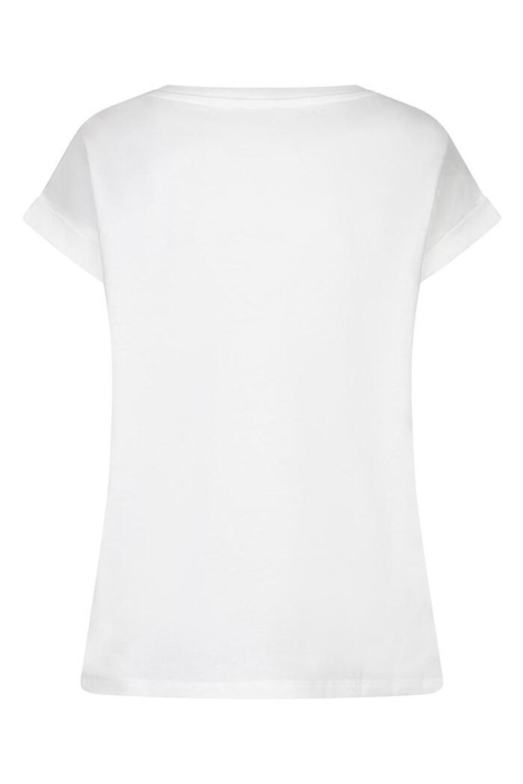EsQualo witte dames t-shirt | Achteraanzicht
