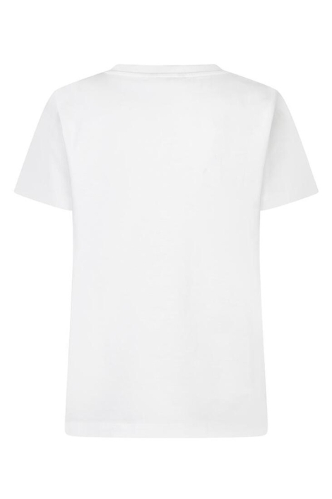 EsQualo witte dames t-shirt | Achteraanzicht