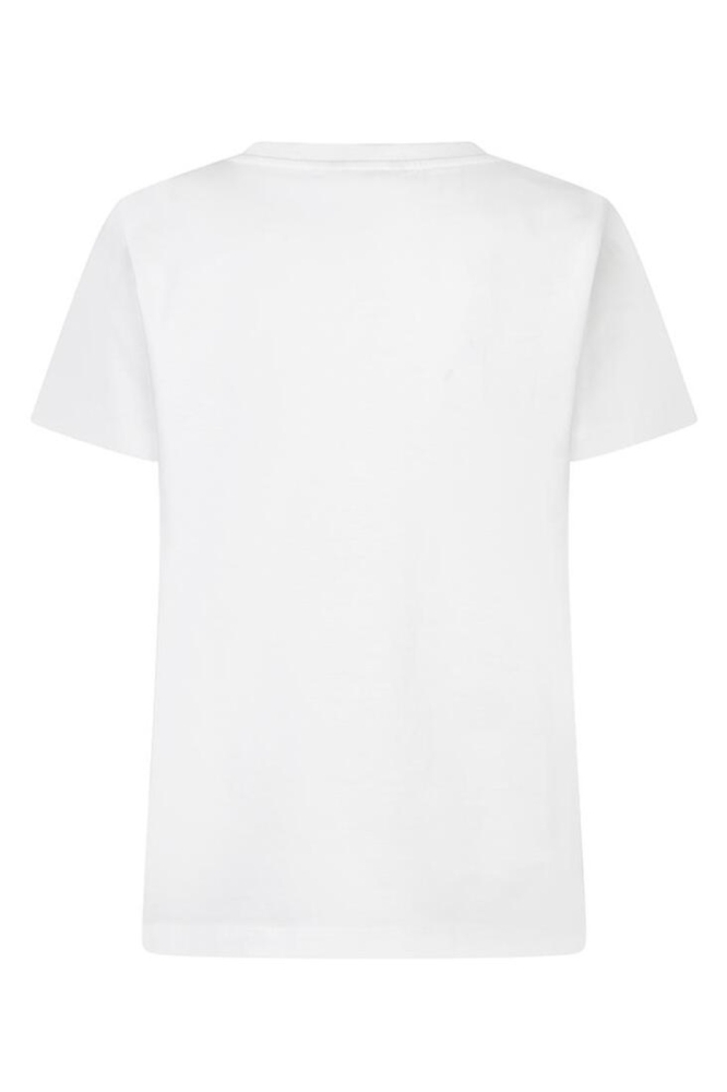 EsQualo witte dames t-shirt | Achteraanzicht