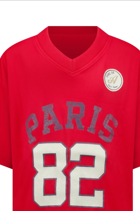 Cars rode dames t-shirt | Close up