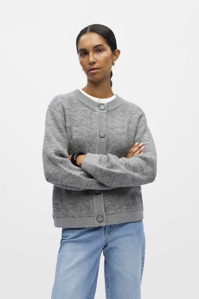 Object grijze dames vest | Model