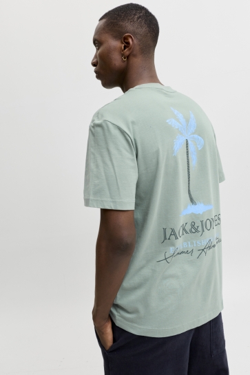Jack & Jones T-shirt JJSUMMER VIBES TEE SS CREW NECK 12269372 STORMY SEA