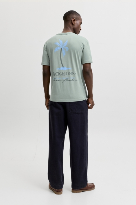 Jack & Jones groene heren t-shirt | Model