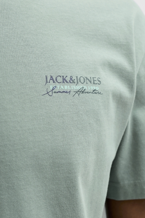 Jack & Jones groene heren t-shirt | Kleurstaal