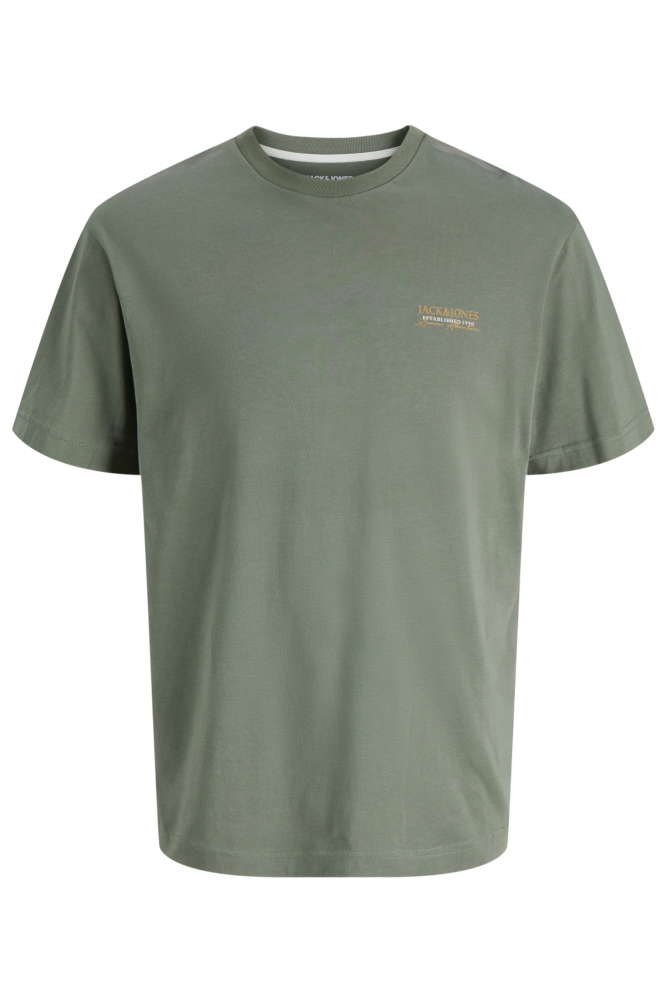 Jack & Jones groene heren t-shirt | Vooraanzicht