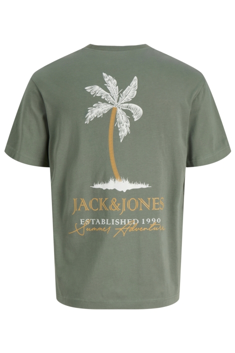 Jack & Jones groene heren t-shirt | Achteraanzicht