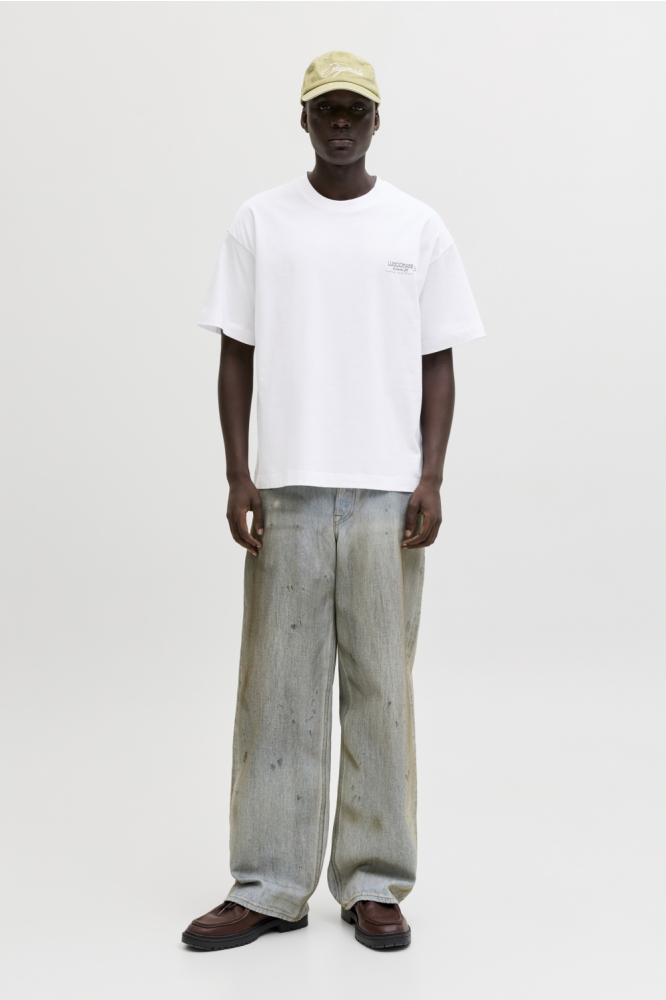 Jack & Jones witte heren t-shirt | Model