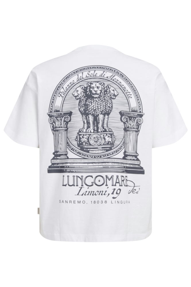 Jack & Jones witte heren t-shirt | Achteraanzicht