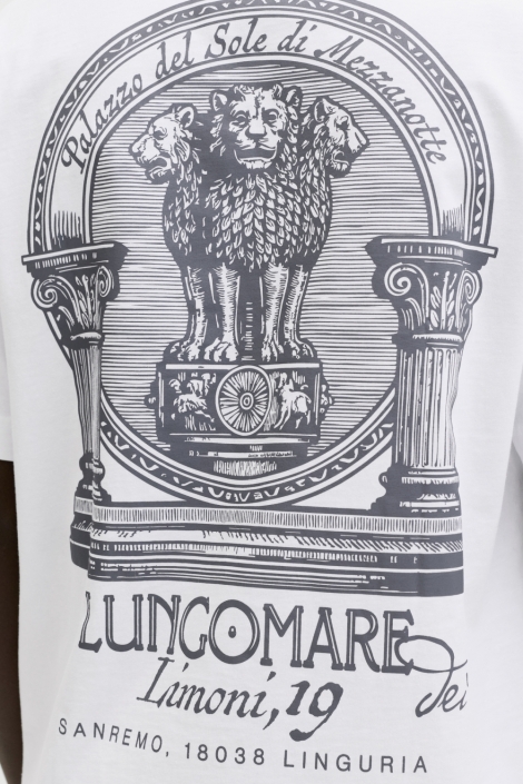 Jack & Jones witte heren t-shirt | Close up