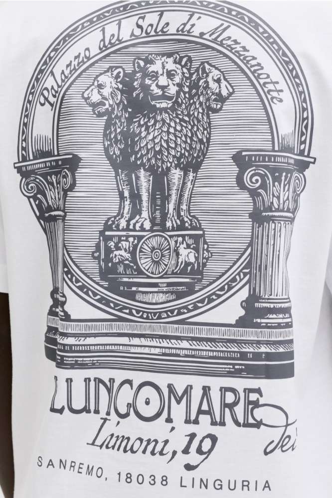 Jack & Jones witte heren t-shirt | Close up