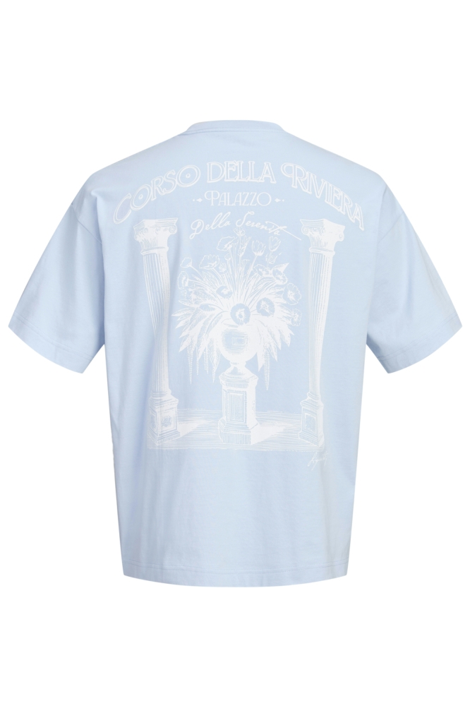 Jack & Jones blauwe heren t-shirt | Achteraanzicht