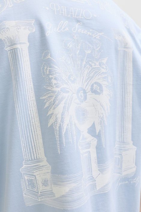 Jack & Jones blauwe heren t-shirt | Close up