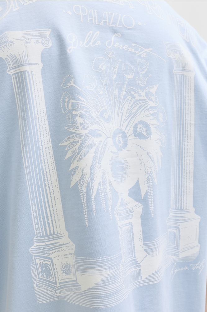 Jack & Jones blauwe heren t-shirt | Close up