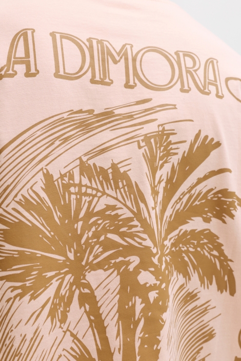 Jack & Jones roze heren t-shirt | Close up