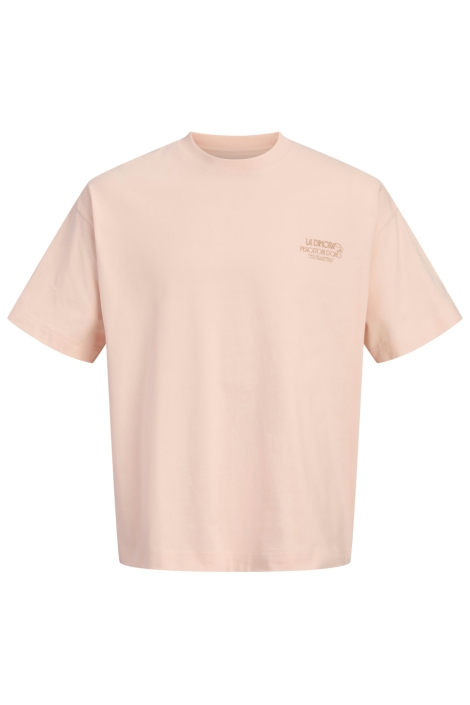 Jack & Jones roze heren t-shirt | Vooraanzicht