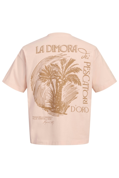 Jack & Jones roze heren t-shirt | Achteraanzicht