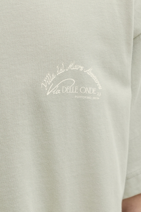 Jack & Jones groene heren t-shirt | Close up