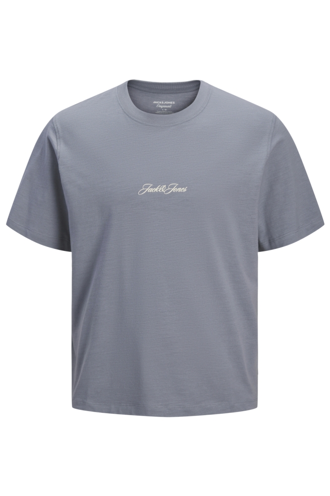 Jack & Jones blauwe heren t-shirt | Vooraanzicht