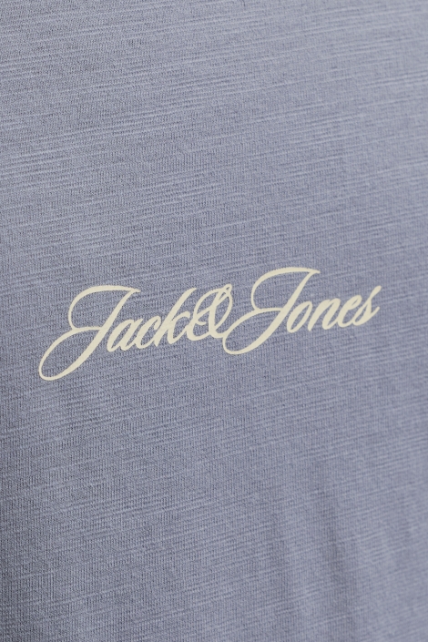 Jack & Jones blauwe heren t-shirt | Close up