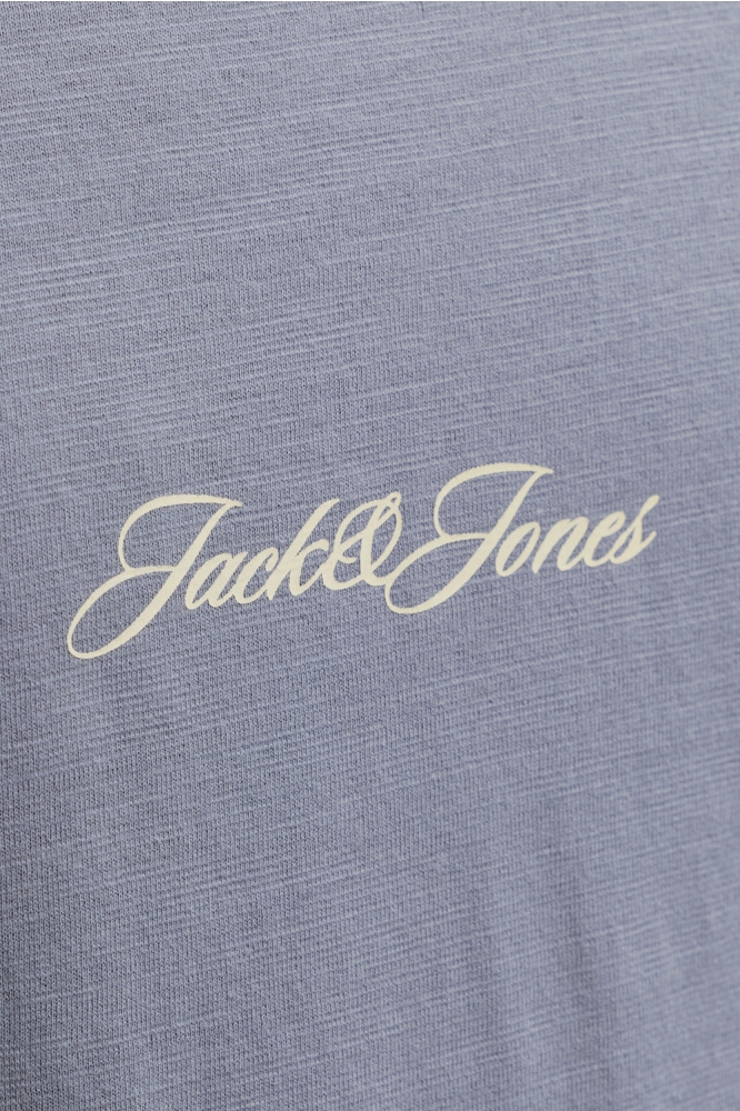 Jack & Jones blauwe heren t-shirt | Close up
