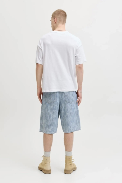 Jack & Jones witte heren t-shirt | Model achteraanzicht