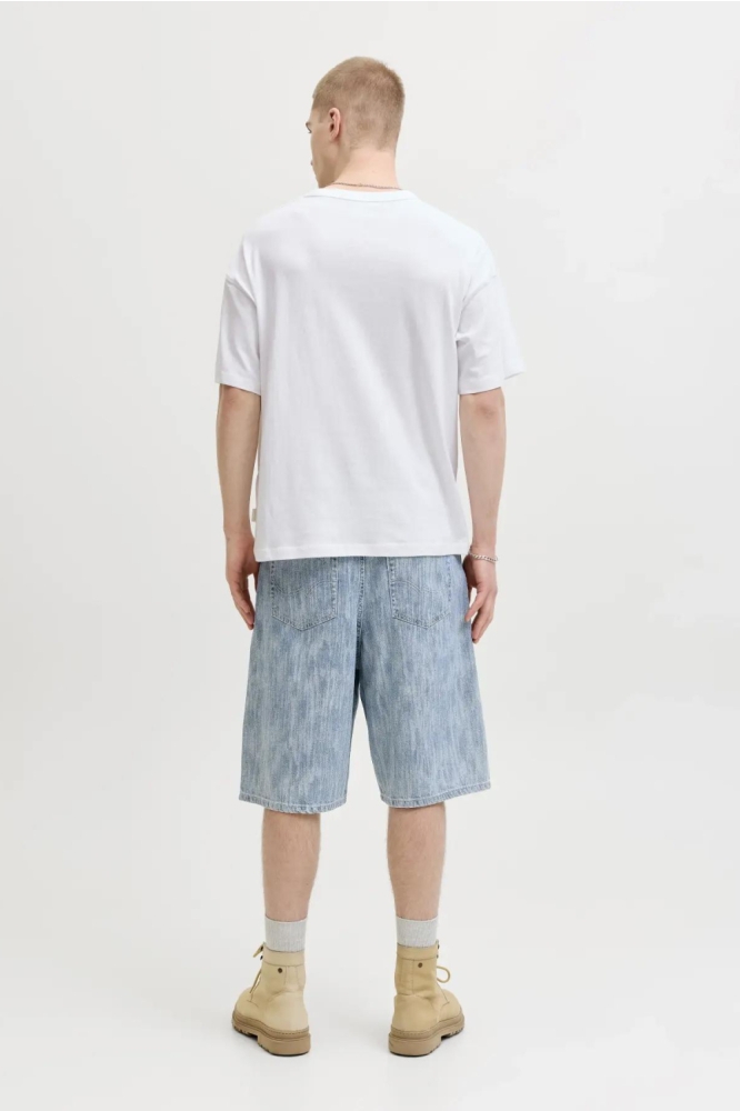 Jack & Jones witte heren t-shirt | Model achteraanzicht