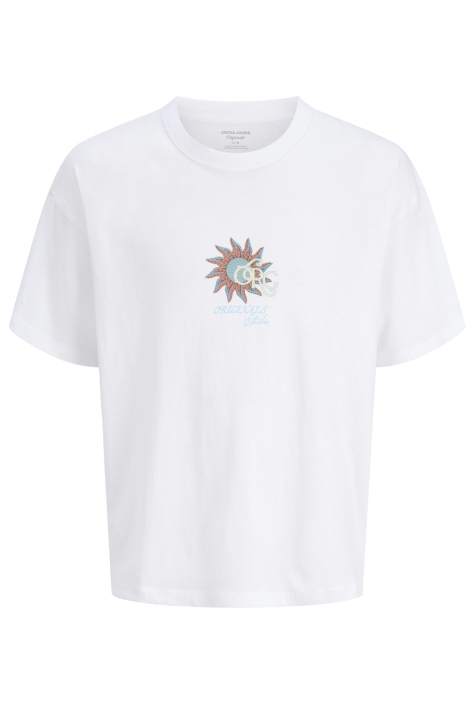 Jack & Jones witte heren t-shirt | Vooraanzicht