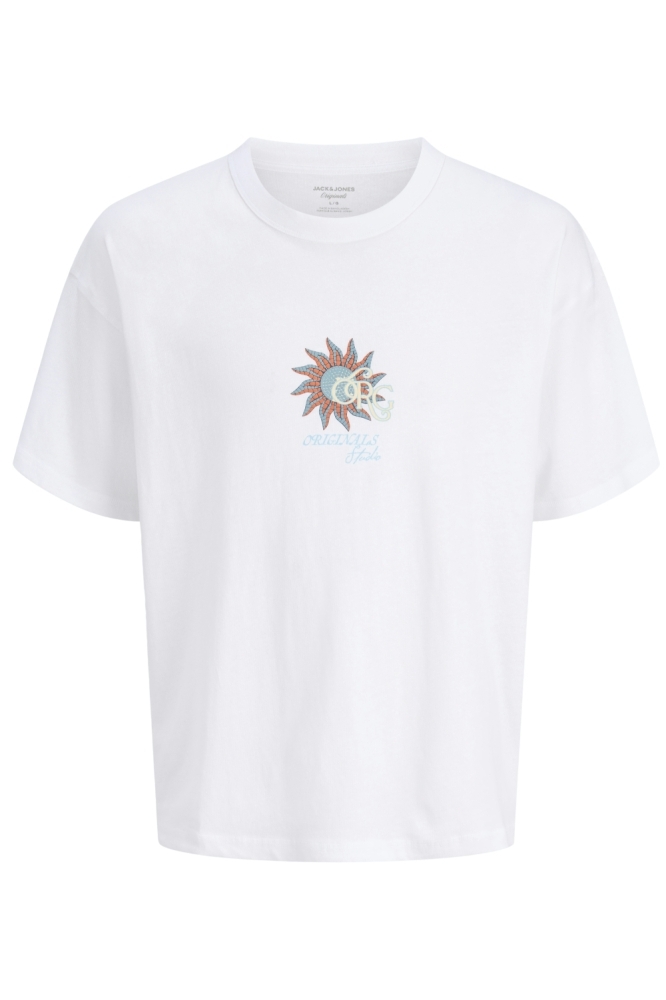 Jack & Jones witte heren t-shirt | Vooraanzicht