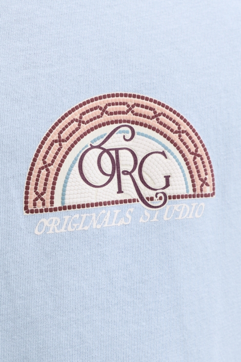 Jack & Jones blauwe heren t-shirt | Close up