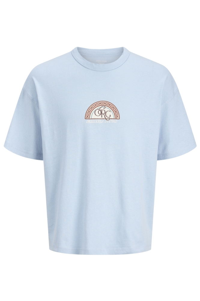 Jack & Jones blauwe heren t-shirt | Vooraanzicht