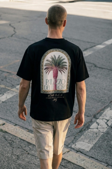 Jack & Jones T-shirt JORCOTEDAZUR PHOTOBACK TEE SS CN 12296080 BLACK
