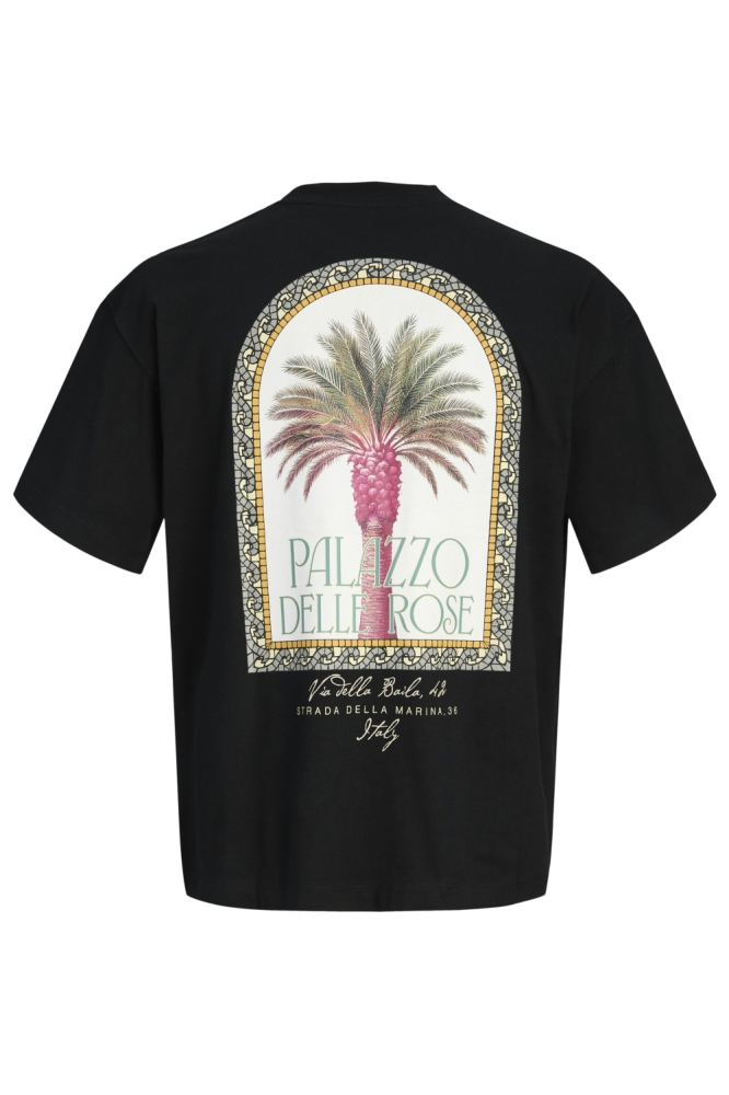 Jack & Jones zwarte heren t-shirt | Achteraanzicht