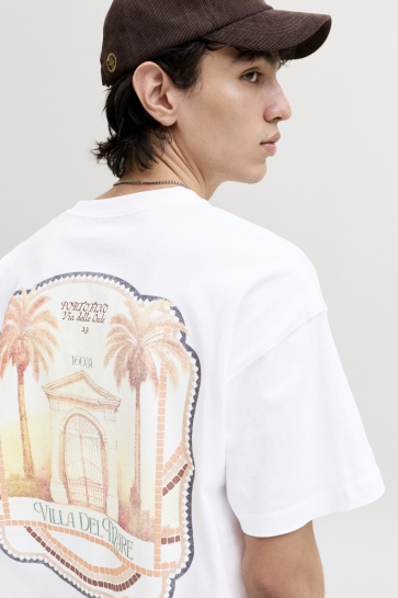 Jack & Jones T-shirt JORCOTEDAZUR PHOTOBACK TEE SS CN 12296080 BRIGHT WHITE