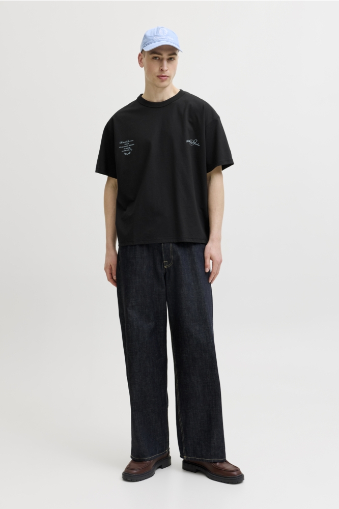 Jack & Jones zwarte heren t-shirt | Model