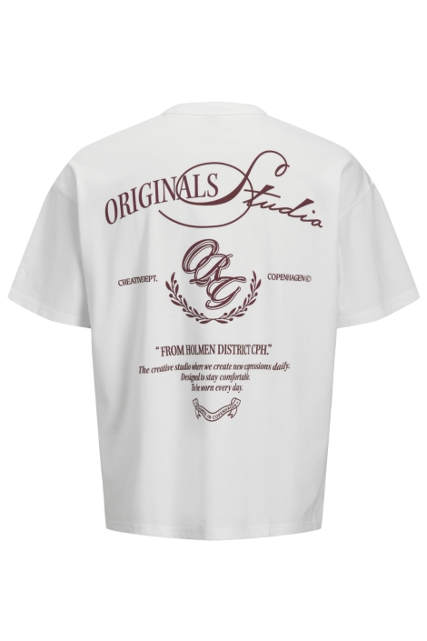 Jack & Jones witte heren t-shirt | Achteraanzicht