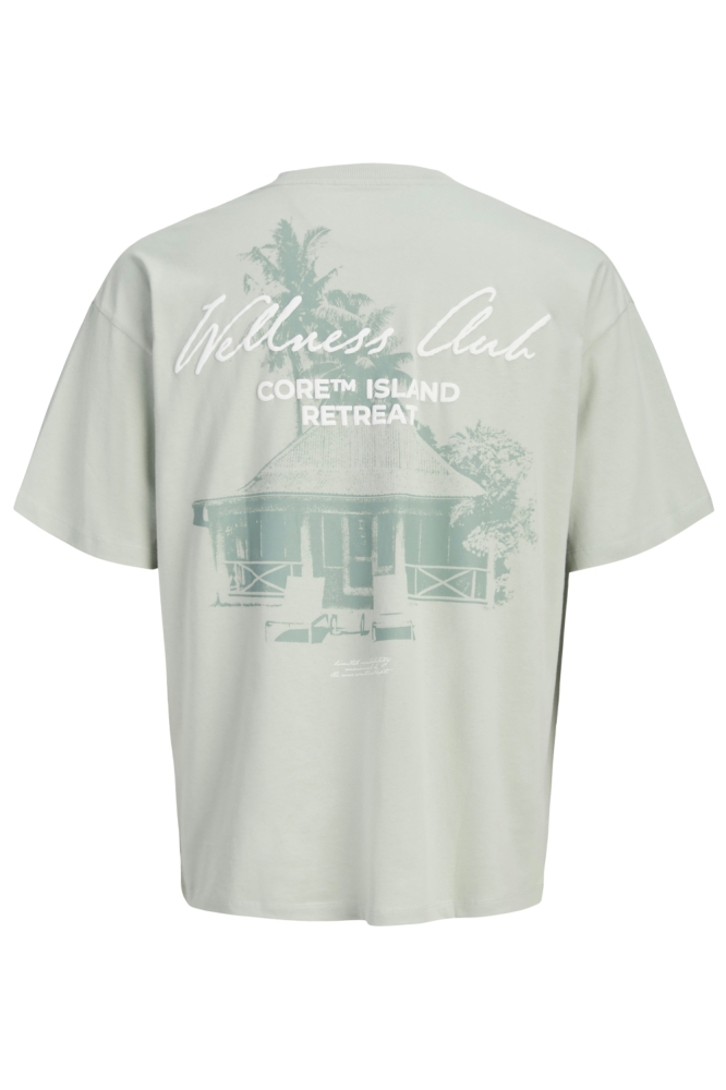 Jack & Jones groene heren t-shirt | Achteraanzicht