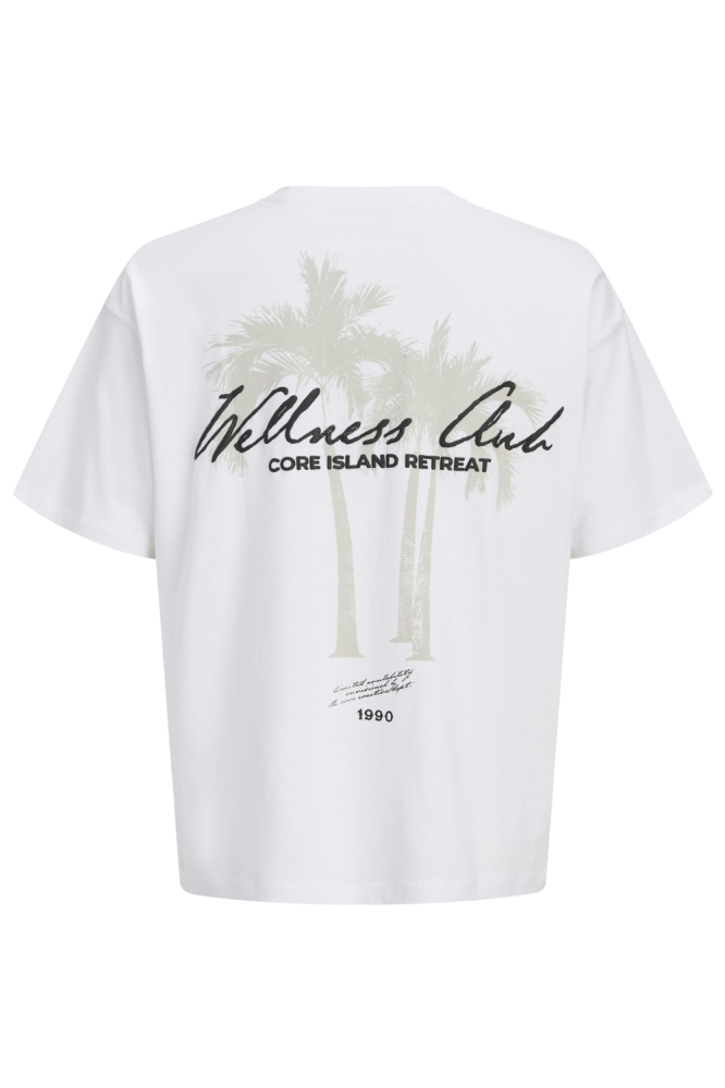 Jack & Jones witte heren t-shirt | Achteraanzicht