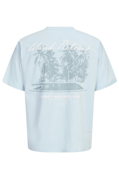 Jack & Jones blauwe heren t-shirt | Achteraanzicht