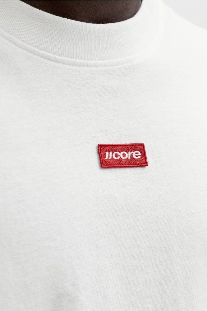Jack & Jones witte heren t-shirt | Close up