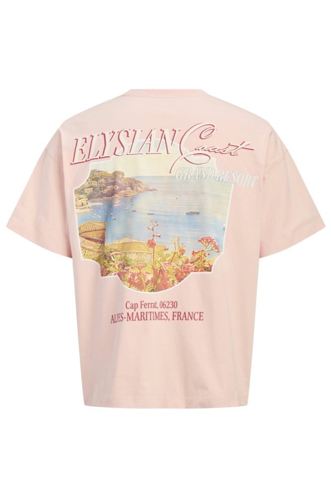 Jack & Jones oranje heren t-shirt | Achteraanzicht